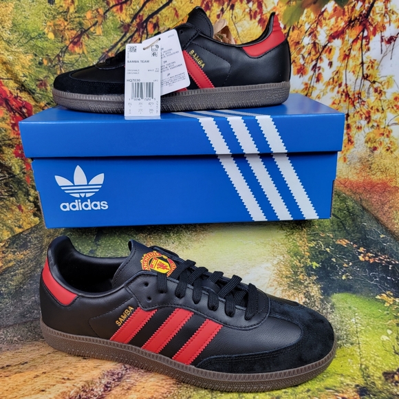 adidas Other - Adidas Samba Manchester United Black / Red Mens 9
